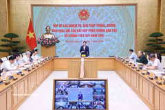 El viceprimer ministro de Vietnam, Tran Hong Ha, exige una gestión estricta y medidas drásticas contra la pesca ilegal. (Foto: VNA)