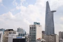 La torre financiera Bitexco en la zona céntrica del Distrito 1, Ciudad Ho Chi Minh. (Foto: VNA)