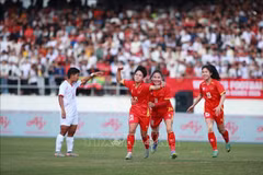 Vietnam vence 2–0 a Myanmar y se acerca a las semifinales femeninas. (Foto: VNA)
