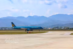 Aeronave de Vietnam Airlines. (Foto: VNA)
