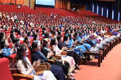 Diputadas al XIV Congreso Nacional de Mujeres. (Foto: VNA)