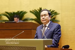 El presidente de la Asamblea Nacional de Vietnam, Tran Thanh Man, en la sesión de cláusura. (Foto: VNA)