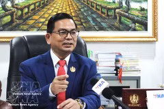 Kin Phea, director del Instituto de Relaciones Internacionales de Camboya, perteneciente a la Real Academia de Camboya (RAC). (Foto: VNA)