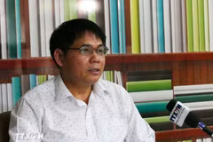 El vicepresidente de la Asociación de Empresarios Vietnamitas en Laos y director general de la empresa NNC Pharma, Hoang Van Quan. (Foto: VNA)
