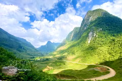 Valle Xuan Truong en el Geoparque Mundial Non Nuoc Cao Bang. (Foto: VNA)