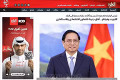 Medios kuwaitíes destacan visita histórica de primer ministro vietnamita. (Foto: VNA)