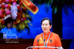 La presidenta de la Unión de Mujeres de Vietnam para el mandato XIV, Le Thi Thuy. (Fuente: VNA)
