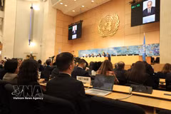 Panorama de la reunión. (Fuente: VNA)
