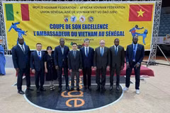 Delegados en la apertura de la final de la Copa Anual de Embajadores. (Fuente: VNA)