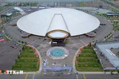 El Centro Nacional de Exposiciones en Hanoi albergará la exposición sobre los éxitos de Vietnam con motivo del 80.º aniversario del Día Nacional. (Foto: VNA)
