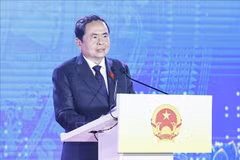 El presidente de la Asamblea Nacional, Tran Thanh Man, habla en el evento. (Fuente: VNA)