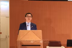 El viceministro de Salud de Vietnam Tran Van Thuan habla en el evento. (Fuente: VNA)
