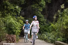 Turistas extranjeros en Vietnam. (Fuente: VNA)