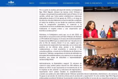Sitio web oficial del Parlamento de Uruguay. (Foto: VNA)