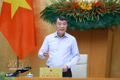 El primer ministro de Vietnam, Le Minh Hung, en el evento. (Fuente: VNA)