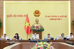 El presidente de la Asamblea Nacional, Tran Thanh Man, habla en el evento. (Fuente: VNA)