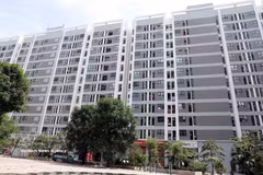 Ubicado en el barrio de My Hao (provincia de Hung Yen), el complejo de viviendas sociales, desarrollado por la empresa Lac Hong Phuc ya está en funcionamiento. (Foto: VNA)
