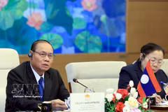 El miembro del Buró Político y permanente del Secretariado del Comité Central del Partido Popular Revolucionario de Laos, Vilay Lakhamphong. (Fuente: VNA)