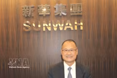 Jonathan Choi, presidente del grupo Sunwah y de la Cámara General de Comercio de China en Hong Kong, China. (Fuente: VNA)