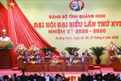 La XVI Asamblea del Comité del Partido de la provincia de Quang Ninh, mandato 2025-2030. (Foto: VNA)