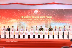 El Comité Popular de Ciudad Ho Chi Minh inician e inauguran proyectos. (Fuente: VNA)