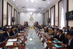 Panorama de la reunión. (Fuente: VNA)