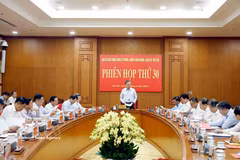 El secretario general del Partido Comunista y presidente de Vietnam, To Lam, preside la 30.ª reunión del Comité Directivo Central para la Prevención y Lucha contra la Corrupción, el Despilfarro y las Conductas Negativas. (Fuente: VNA)