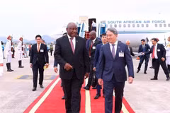 El presidente sudafricano Cyril Ramaphosa inicia visita a Vietnam. (Fuente: VNA)