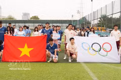 Estudiantes vietnamitas en el Festival. (Fuente: VNA)