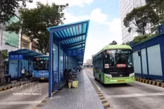 Estación de tránsito de autobuses Ham Nghi en Ciudad Ho Chi Minh. (Foto: VNA)