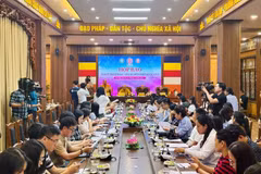 Panorama de la rueda de prensa. (Fuente: VNA)