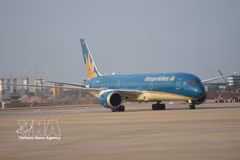 Un avión de Vietnam Airlines. (Fuente: VNA)
