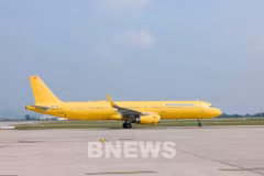 Vietravel Airlines recibe otro avión Airbus A321. (Foto: Bnews/vnanet.vn)