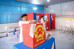 Los votantes de las zonas que siguen la religión Cao Dai están entusiasmados por acudir a las urnas. (Foto: VNA)
