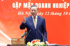 El secretario general del Partido Comunista de Vietnam y presidente del país, To Lam, habla en el evento. (Fuente: VNA)
