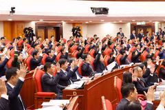 En el XIV Congreso Nacional del Partido Comunista de Vietnam. (Fuente: VNA)