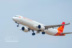 Avión de la aerolínea Sun PhuQuoc Airways. (Fuente: VNA)