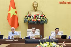El presidente de la Asamblea Nacional de Vietnam, Tran Thanh Man, en el evento. (Fuente: VNA)