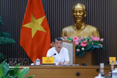 El primer ministro de Vietnam, Le Minh Hung, habla en el evento. (Fuente: VNA)
