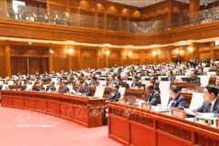 En el primer periodo de sesiones de la X Asamblea Nacional de Laos. (Foto: VNA)