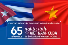La campaña “65 años de Solidaridad Vietnam-Cuba”. (Fuente: VNA)