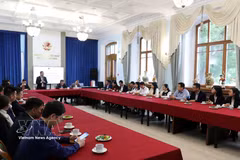 Panorama de la reunión. (Fuente: VNA)