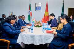 En la reunión. (Fuente: Cancillería de Vietnam)