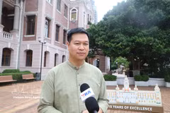 Vu Hai Truong, funcionario de la Oficina de Admisiones de la Universidad de Hong Kong, en la entrevista. (Fuente: VNA)