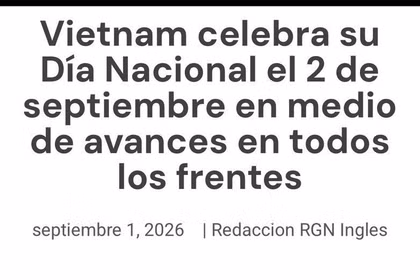 El artículo en el periódico mexicano Regeneración (Foto: VNA)