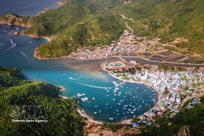 La belleza de una bahía de Khanh Hoa. (Foto: VNA) 