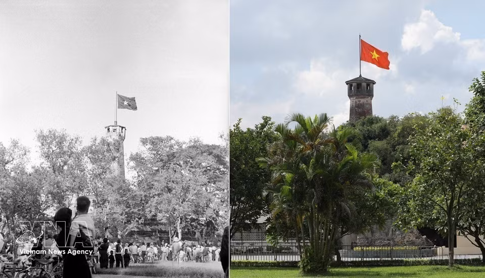 Con más de 200 años de antigüedad, la Torre de la Bandera de Hanoi no solo es un monumento emblemático de la capital, sino también un testigo de sus heroicas luchas de resistencia, que simboliza la resiliencia y el espíritu indomable de generaciones de hanoyenses. (Foto: Archivo de VNA)
