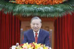 El secretario general del Partido Comunista de Vietnam (PCV), To Lam, sostuvo una conversación telefónica con el secretario general del Partido Comunista de China (PCCh) y presidente del país, Xi Jinping. (Foto: VNA)