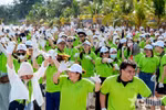 Un grupo de turistas MICE participa en actividades de integración organizadas por la empresa Vietluxtour. Foto: qdnd.vn