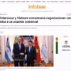 El artículo en Infobae, uno de los periódicos digitales más importantes de Argentina (Foto: VNA)